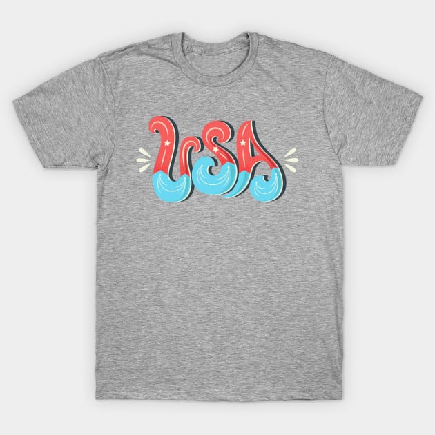 USA T-Shirt by Roden and Co. 